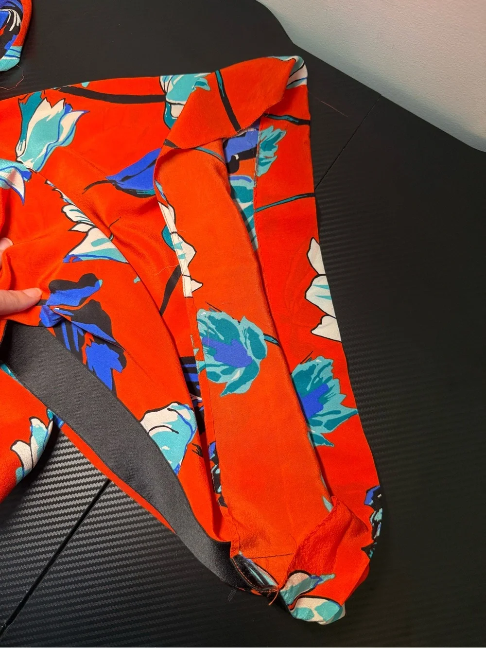 ❤️ Diane von Furstenberg Silk Floral Wide Leg Jumpsuit Palazzo Romper Size 4 - Picture 9 of 10